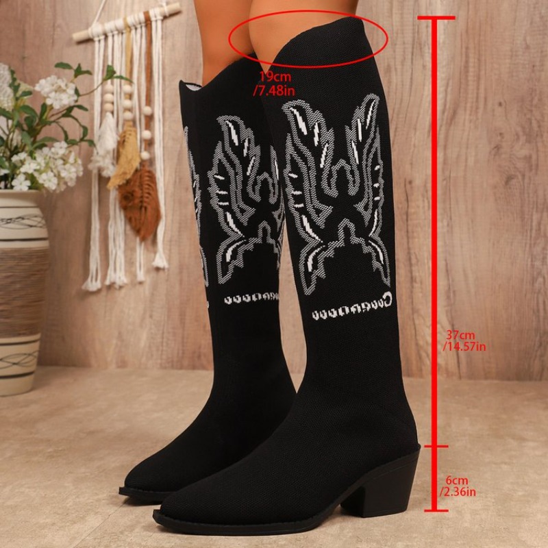 Embroidery Canvas - Nuovi Stivali Western Retrò 2026 con