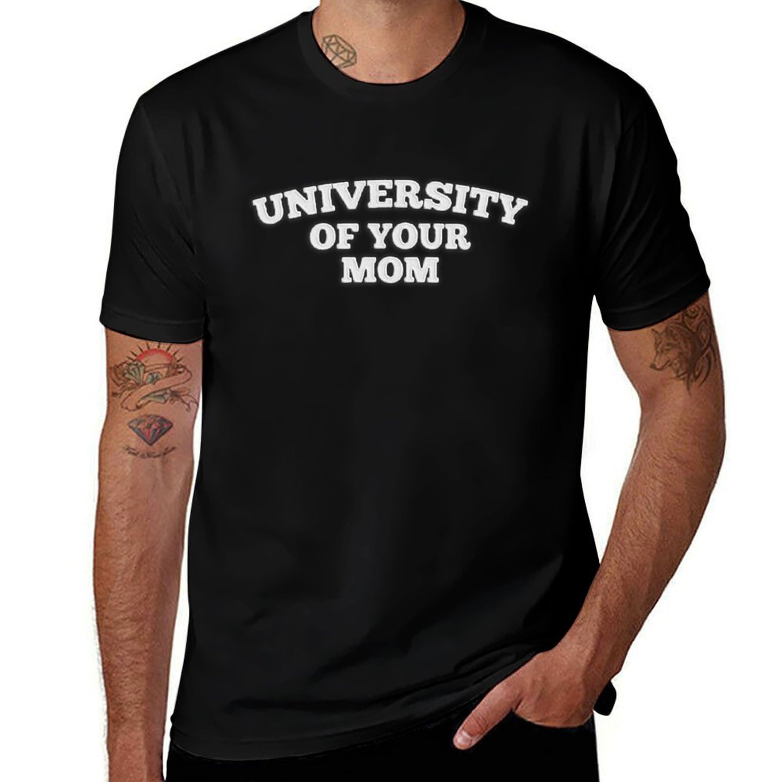 Embroidery University - T-shirt con stampa ricamata “University of