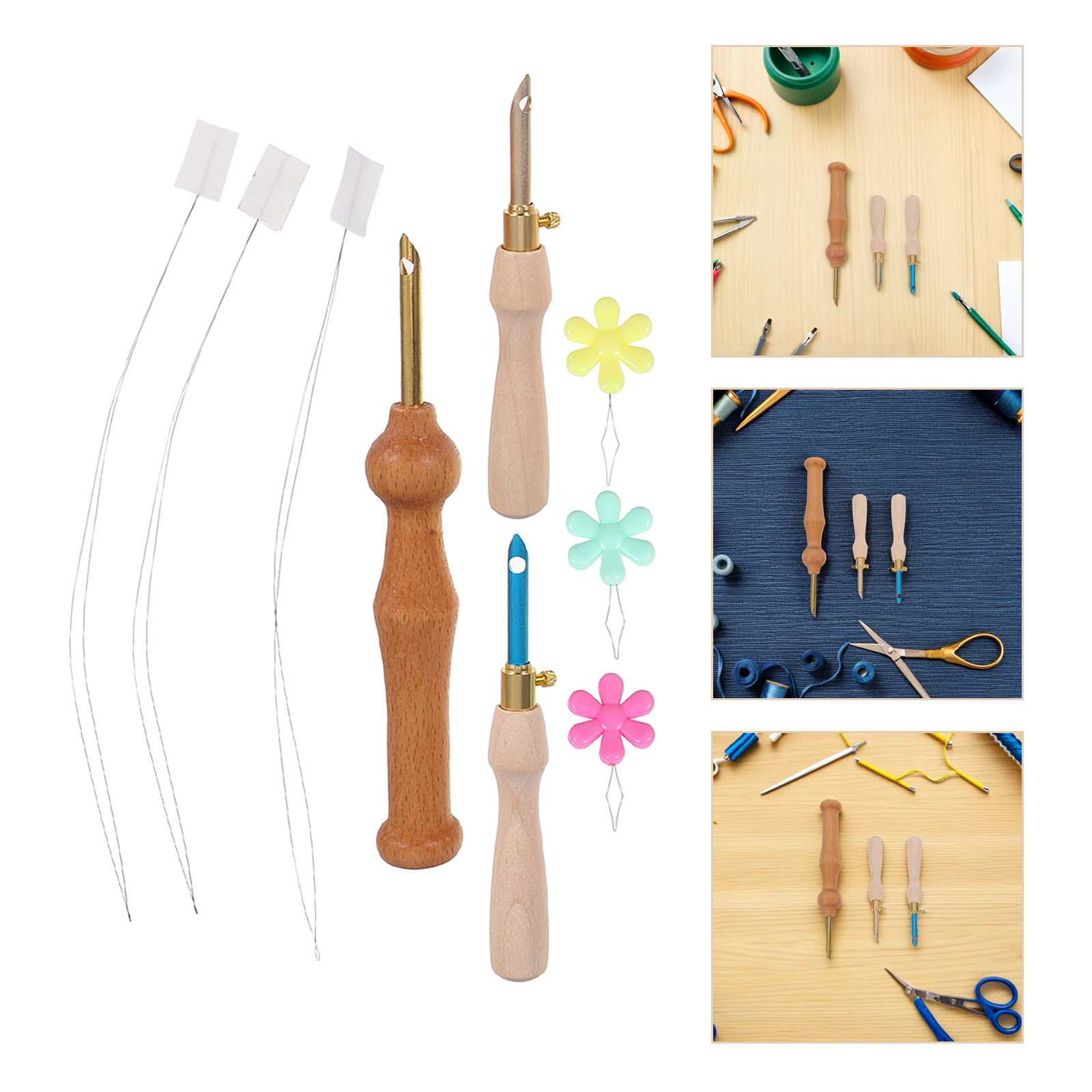 Punch Needle Handle - Set di 1 Utensile Regolabile per