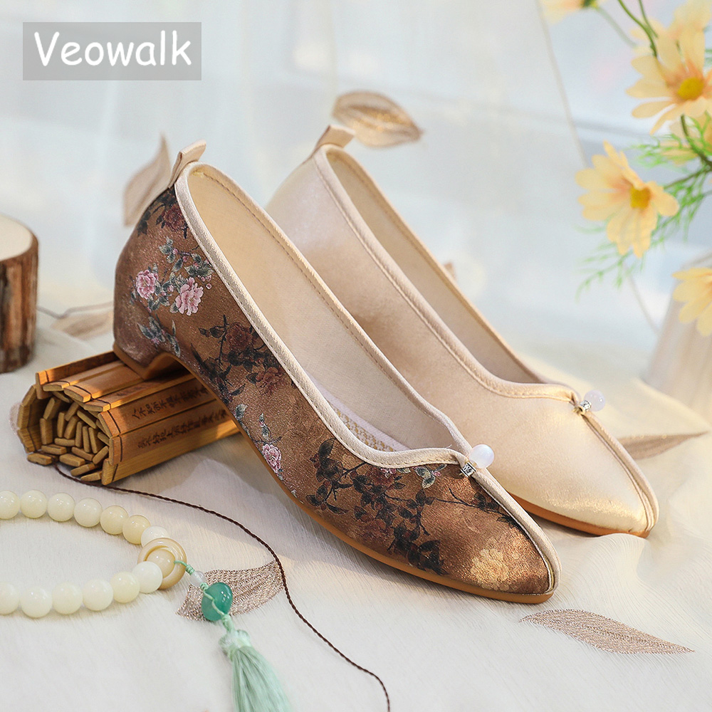 Embroidery Canvas - Veowalk morbido vintage ricamo cinese donna