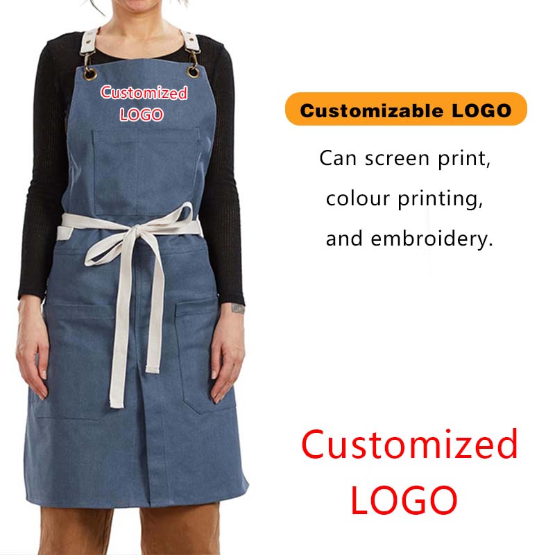 Embroidery Apron - Grembiule da ricamo impermeabile con logo
