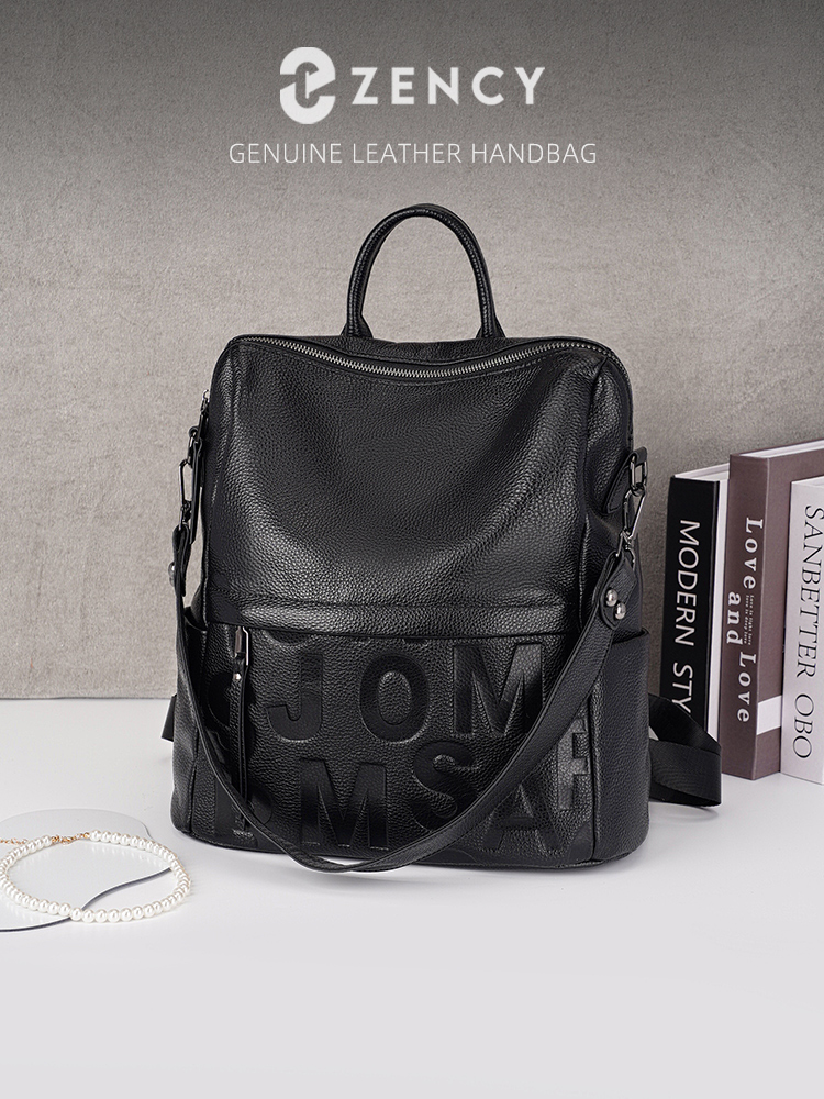 Embroidery Premium - Zency Zaino Premium in Vera Pelle