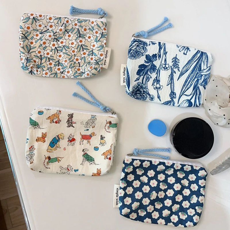 Embroidery Wallet - Portamonete con cerniera Lady Pochette fiore
