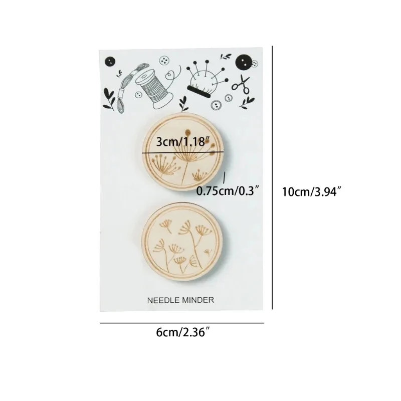 2 pezzi punto croce legno ago  - Needle Minder Magnet recensione e prezzo