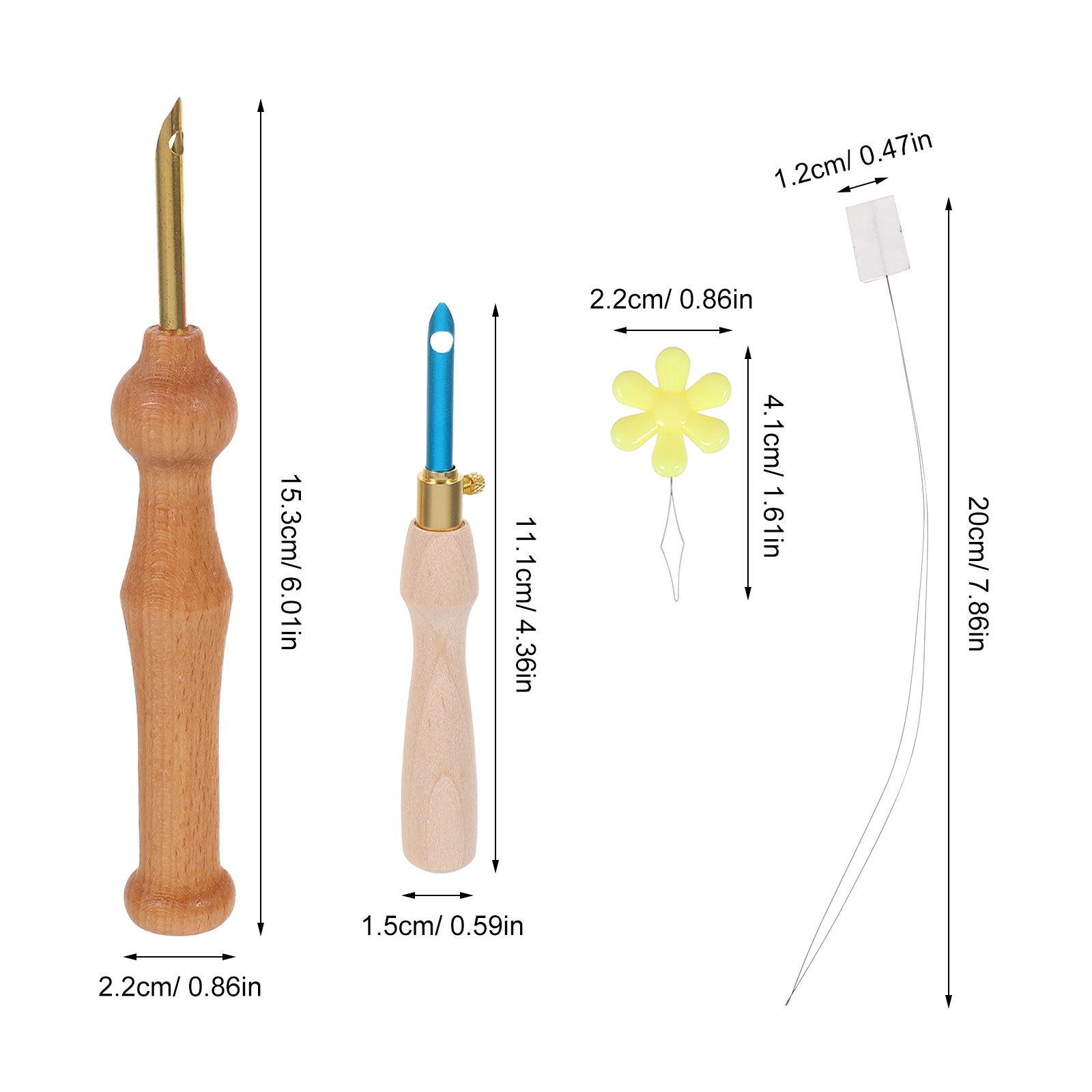 Set di 1 Utensile Regolabile p - Punch Needle Handle recensione e prezzo