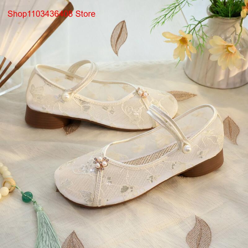 Nuove Scarpe a Rete con Tacco  - Embroidery Canvas recensione e prezzo