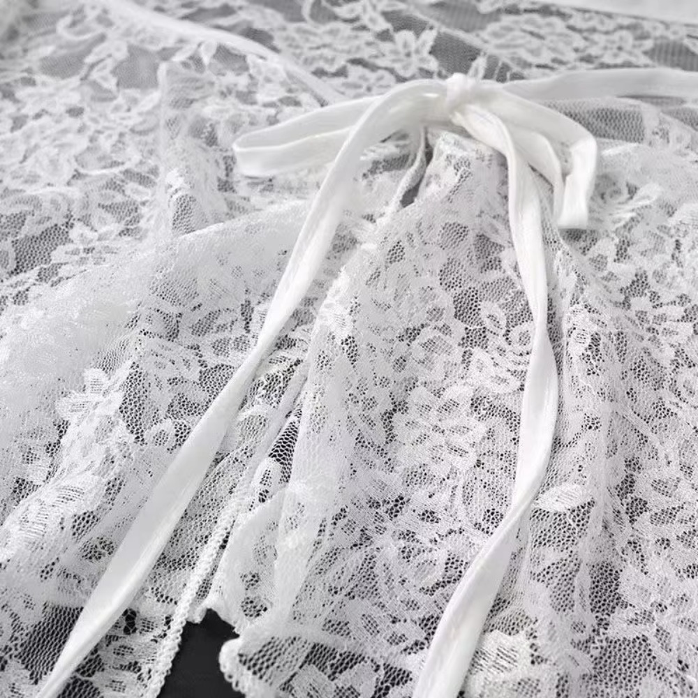 Minigonna in pizzo con lacci a - Embroidery Apron recensione e prezzo
