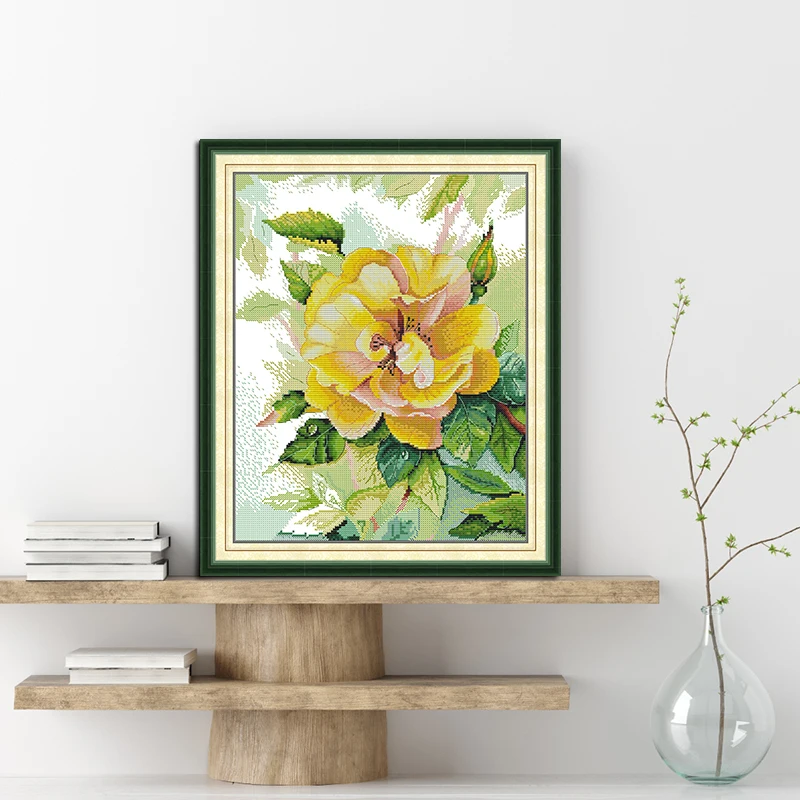 Joy Sunday Kit punto croce Ros - Embroidery Yellow recensione e prezzo