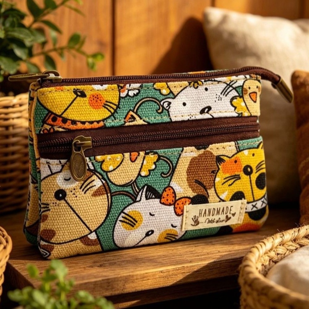 Portamonete con stampa di cart - Embroidery Wallet recensione e prezzo