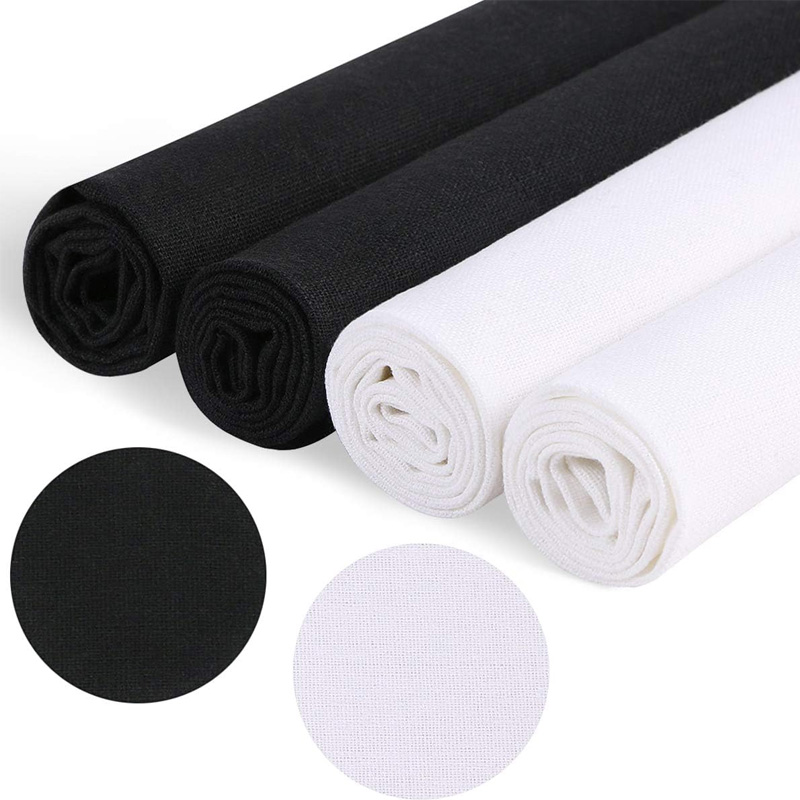 4 pezzi di tessuto di lino, te - Embroidery Canvas recensione e prezzo