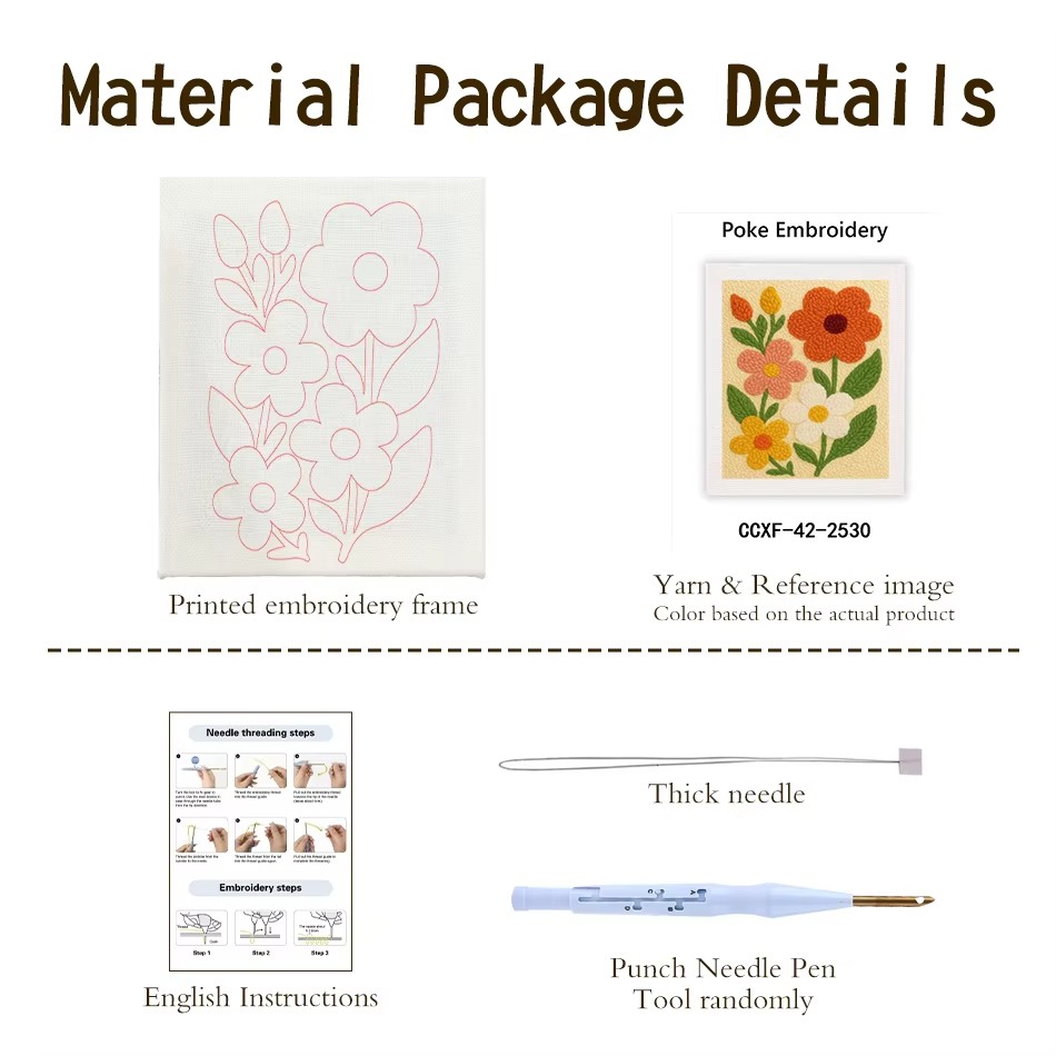 Kit per ricamo punch needle co - Punch Needle Handle recensione e prezzo